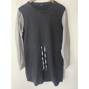 Walter Baker Womens Size L Shift Dress Black Cotton Blend Casual Preppy Office